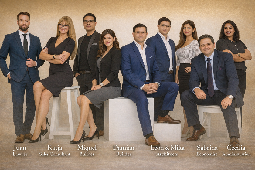 Adem&aacute;s, contamos con el apoyo profesional de constructores, arquitectos, economistas y abogados.
